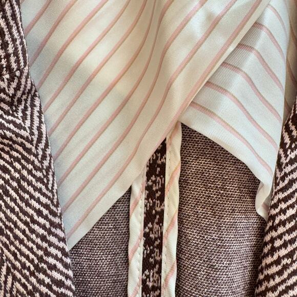 Marc Cain Houndstooth Herringbone Button Up Lace Blazer Small NWOT - Picture 7 of 16